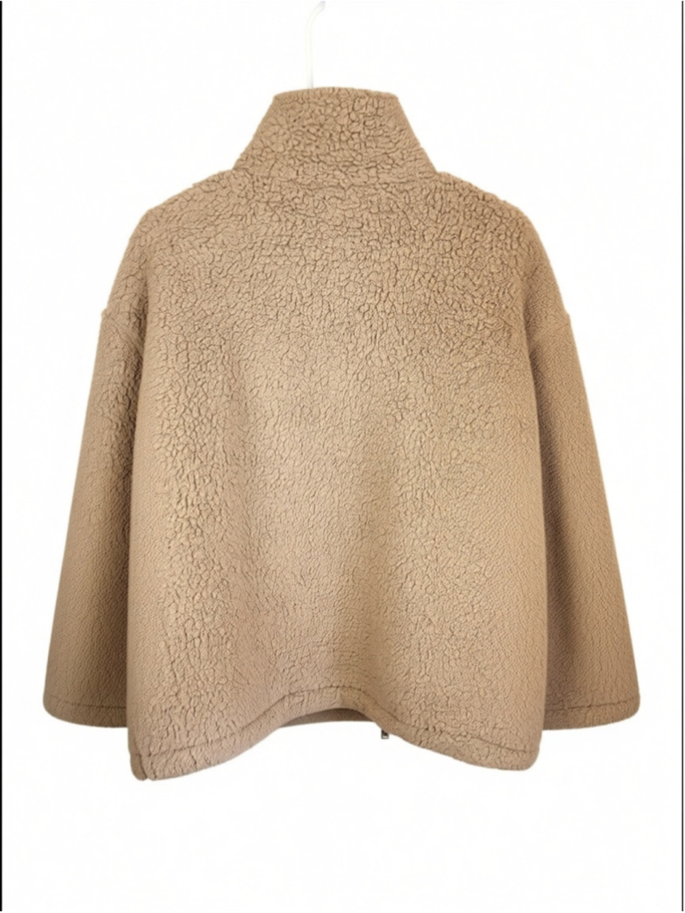 Steve Madden Fuzzy Teddy Jacket – Women’s XL – Beige/Tan/Brown - Picture 3 of 9